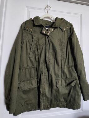 Miss London Olive Green Utility Jacket